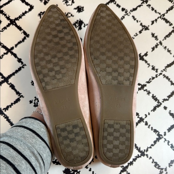 Birdies Pink Suede Flats - Women’s Pointed Toe Leather Loafers - US Size 7.5 EUC - Picture 10 of 17